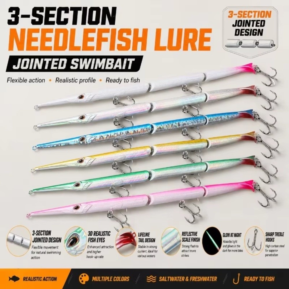 Fishing Hook Treble - Isca de Lápis Articulada de 27cm
