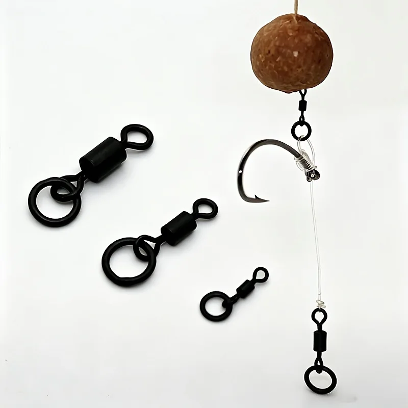 Fishing Hook Size - 50 unidades de anzol giratório Micro