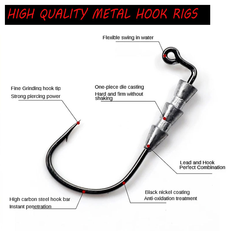 WODJYJ 10 peças de anzóis de p - Fishing Hook Assortment avaliação e preço