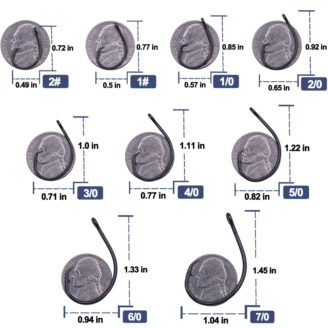 9KM 25-50 Peças Anzóis Circula - Fishing Hook Offset avaliação e preço