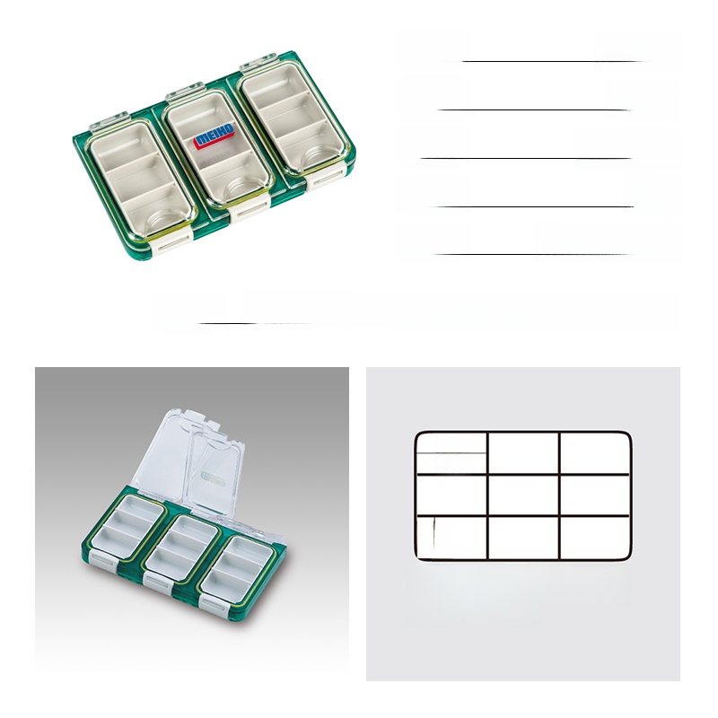 Caixa de Pesca Meiho, Caixa Pe - Fishing Hook Box avaliação e preço