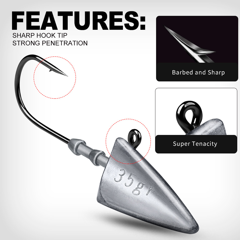 Anzóis de Cabeça Triangular WO - Fishing Hook Offset avaliação e preço