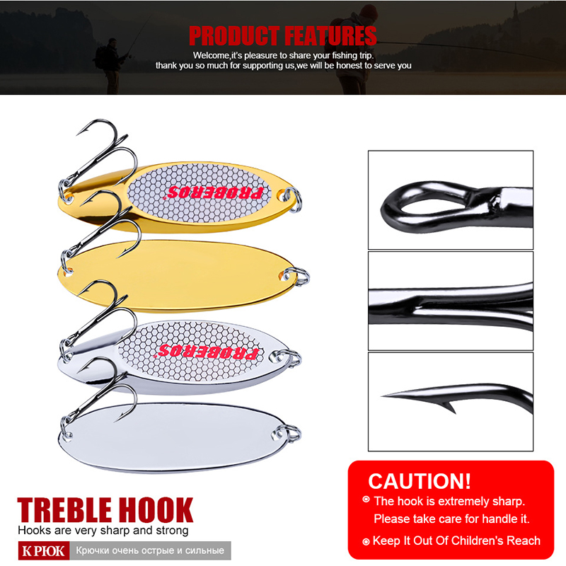 Isca de Pesca em Forma de Colh - Fishing Hook Treble avaliação e preço
