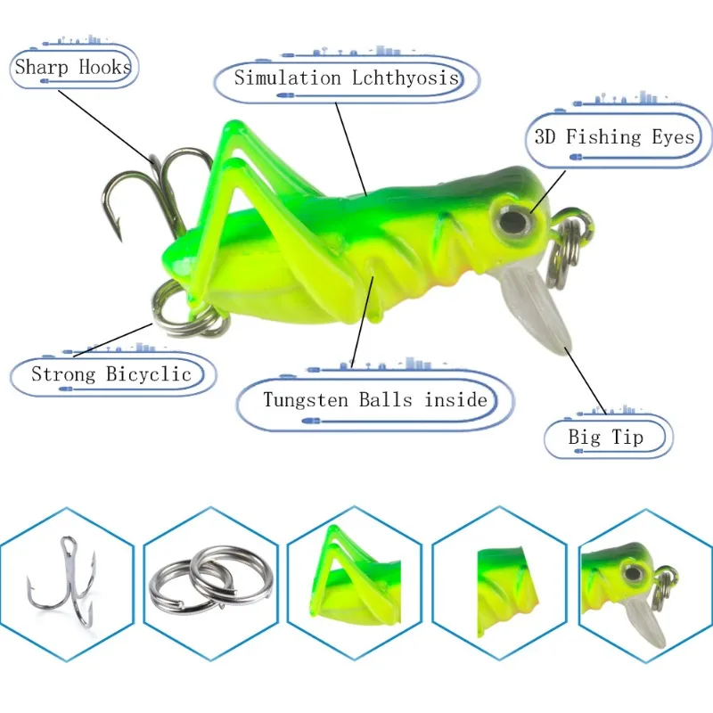 1 unidade de isca artificial e - Fishing Hook Treble avaliação e preço